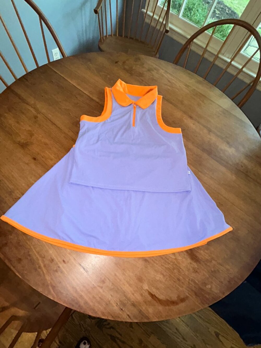 Addison Bay violet and orange crush smooth sport founders tank and skirt, large - Picture 4 of 7